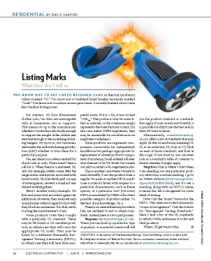 A column on product safety listing